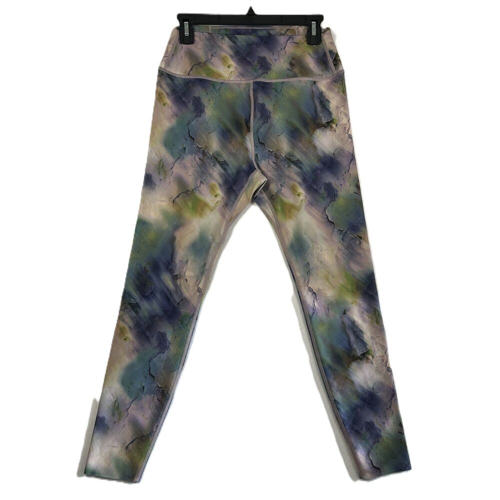 Peloton Cadent High-Rise Pocket Leggings L Oil Slick Watercolor Abstract